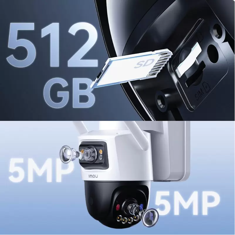 Imou Telecamera smart Aov Pt Dual 3k + 3k